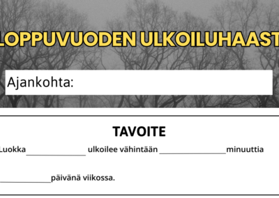 Ulkoiluhaasteiden seuranta